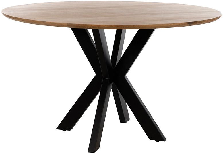 Eetkamertafel Smooth naturel mangohout Ø150 cm