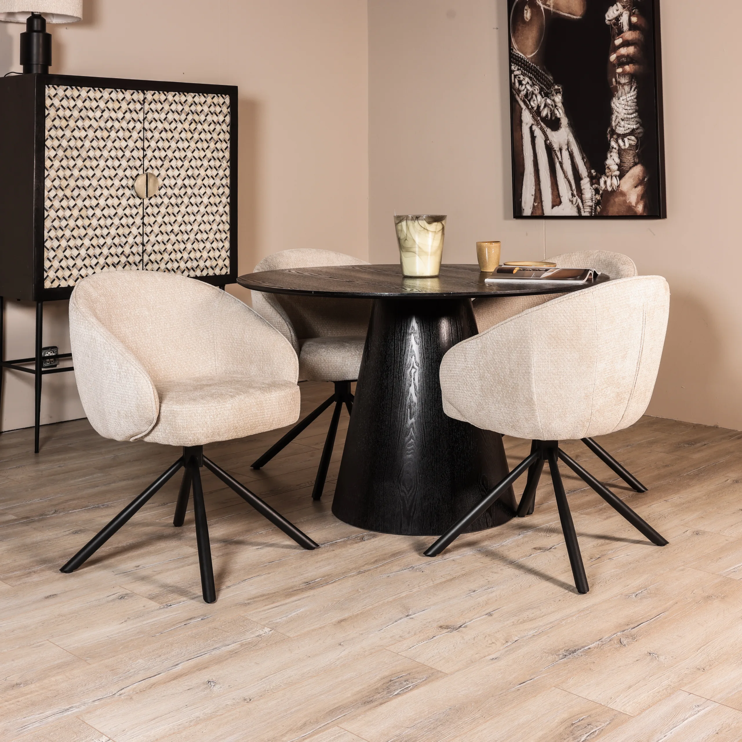 Eetkamerstoel Topa naturel - Afbeelding 5
