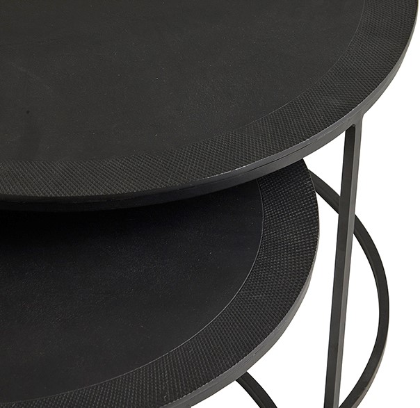 Salontafel Verona zwart set van 2 - Afbeelding 2