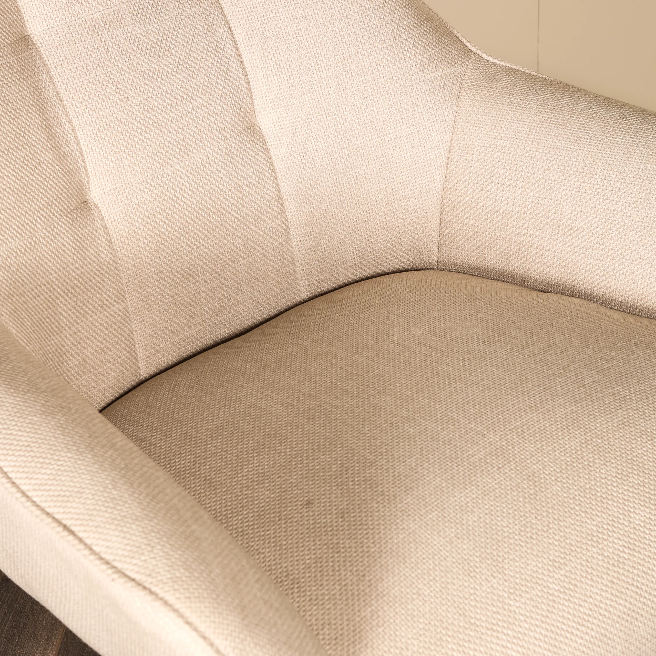 Fauteuil Verona - Geweven Stof - Creme - Afbeelding 8