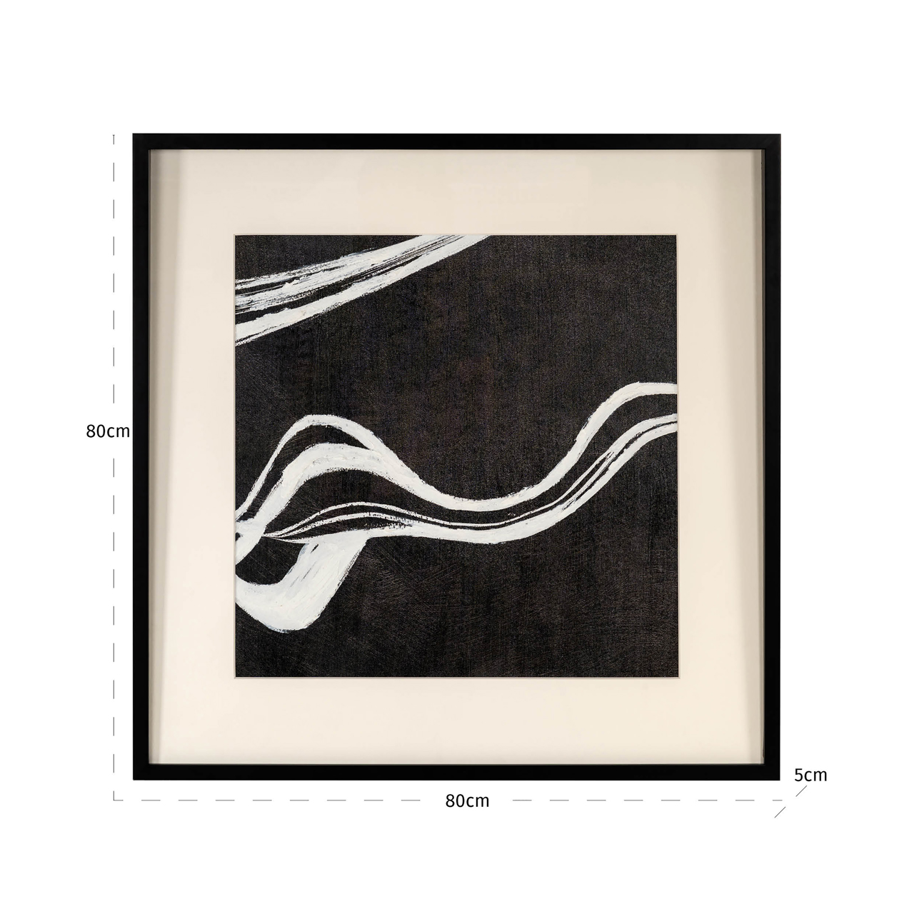 Wanddecoratie Jozra zwart/wit - Afbeelding 4