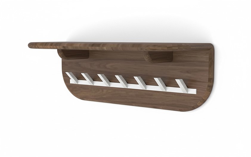 Kapstok Aruba 60 met hoedenplank en 7 haken