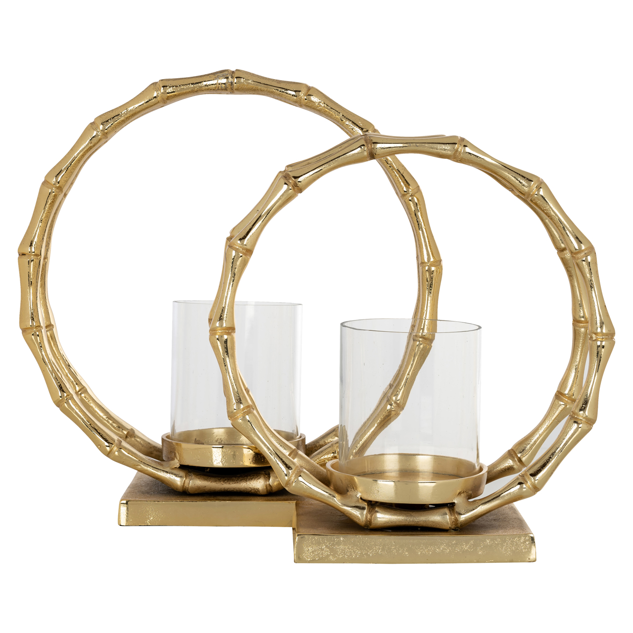Windlicht Merlyn gold large - Afbeelding 4