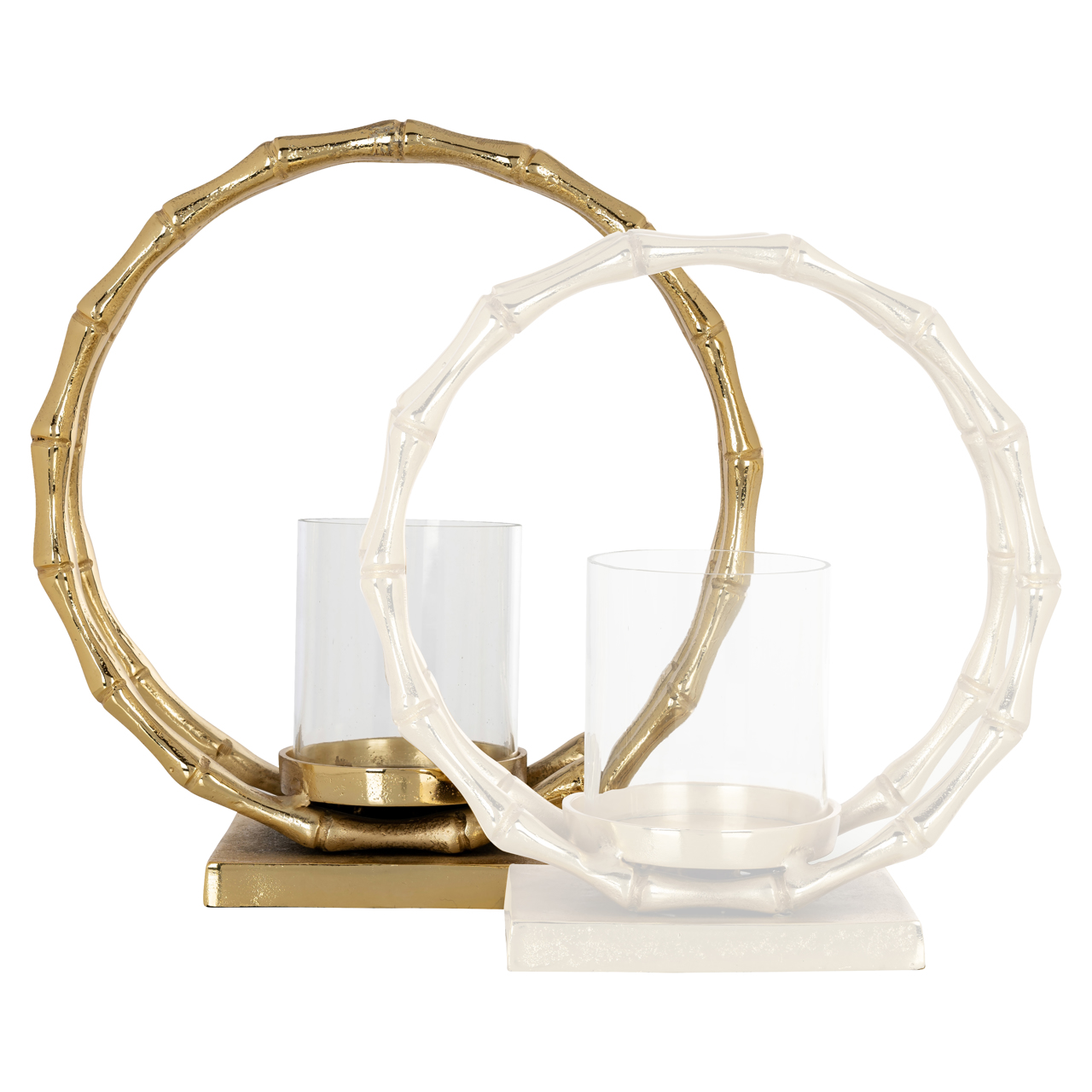 Windlicht Merlyn gold large - Afbeelding 5