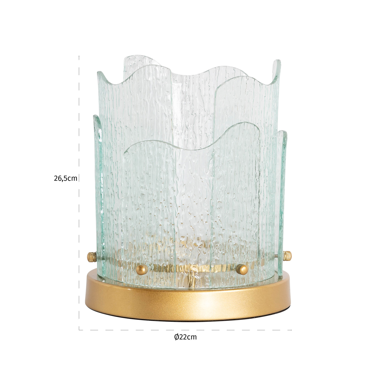 Windlicht Danila gold small - Afbeelding 2