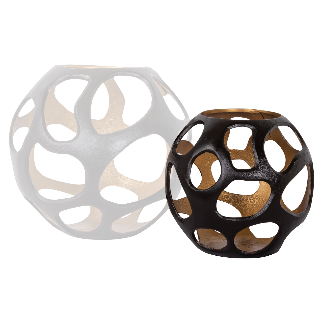 Windlicht Alysia small bruin - Afbeelding 2