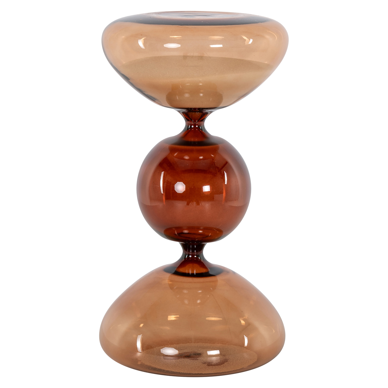 Decoratief object Elba hourglass small bruin