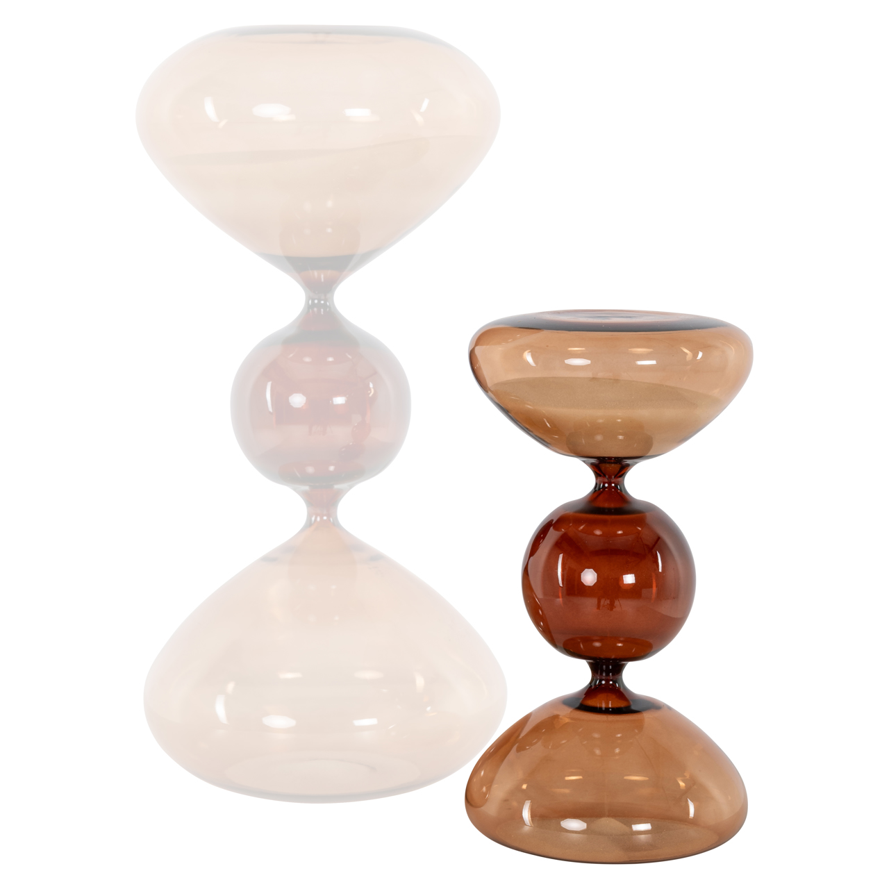 Decoratief object Elba hourglass small bruin - Afbeelding 4