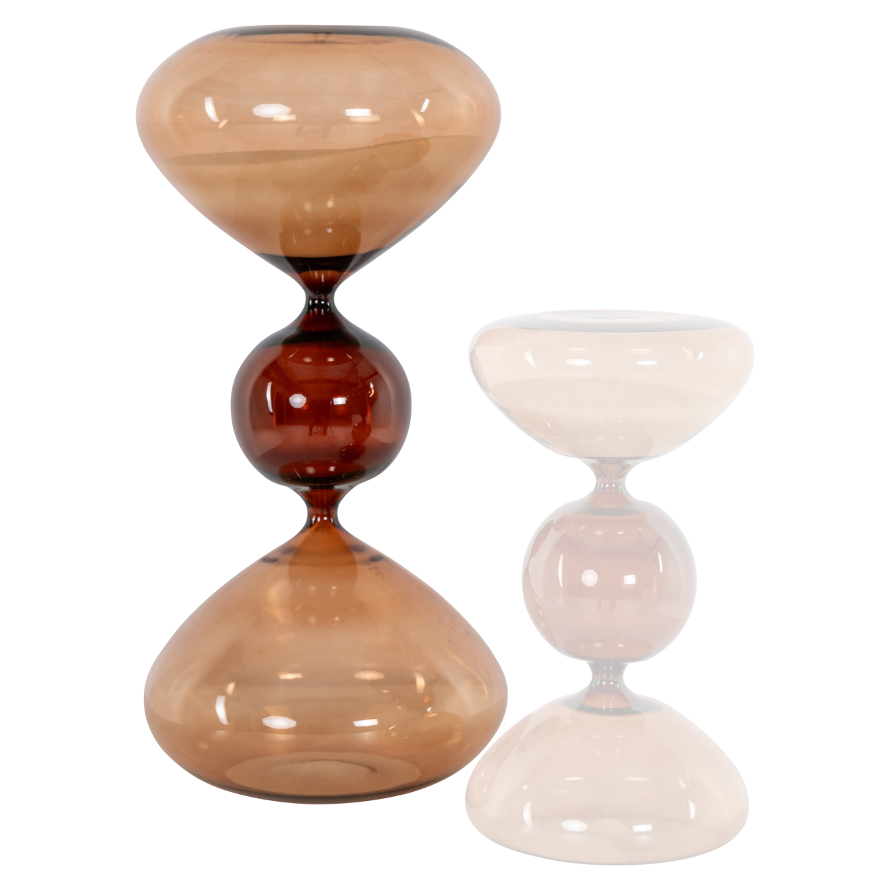 Decoratief object Elba hourglass large bruin - Afbeelding 4