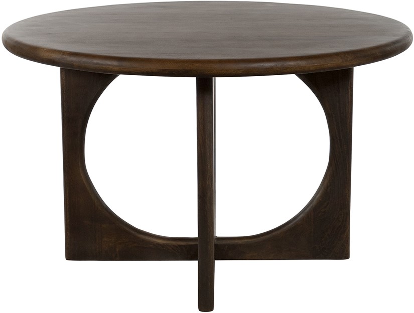 Eetkamertafel Walnut bruin mangohout Ø130 cm - Afbeelding 2