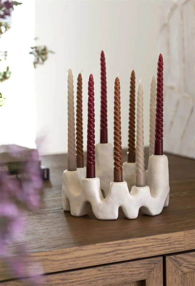 Jet kandelaar H14,5cm - Wit - Afbeelding 8
