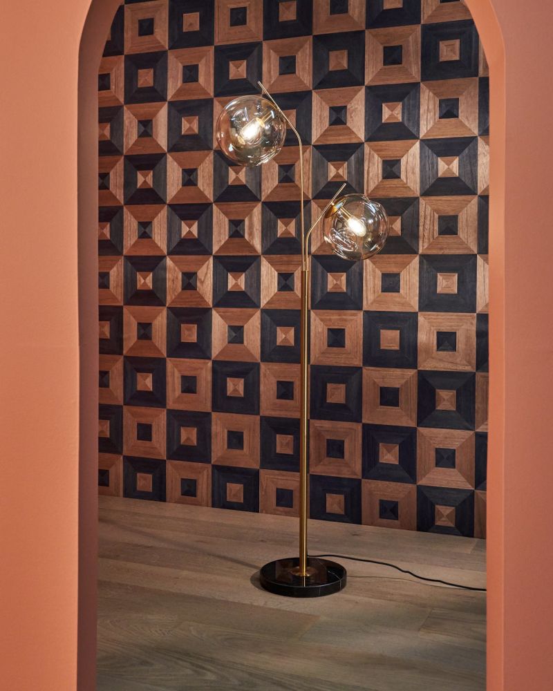 Bo vloerlamp 2*E27 - Goud - Afbeelding 8