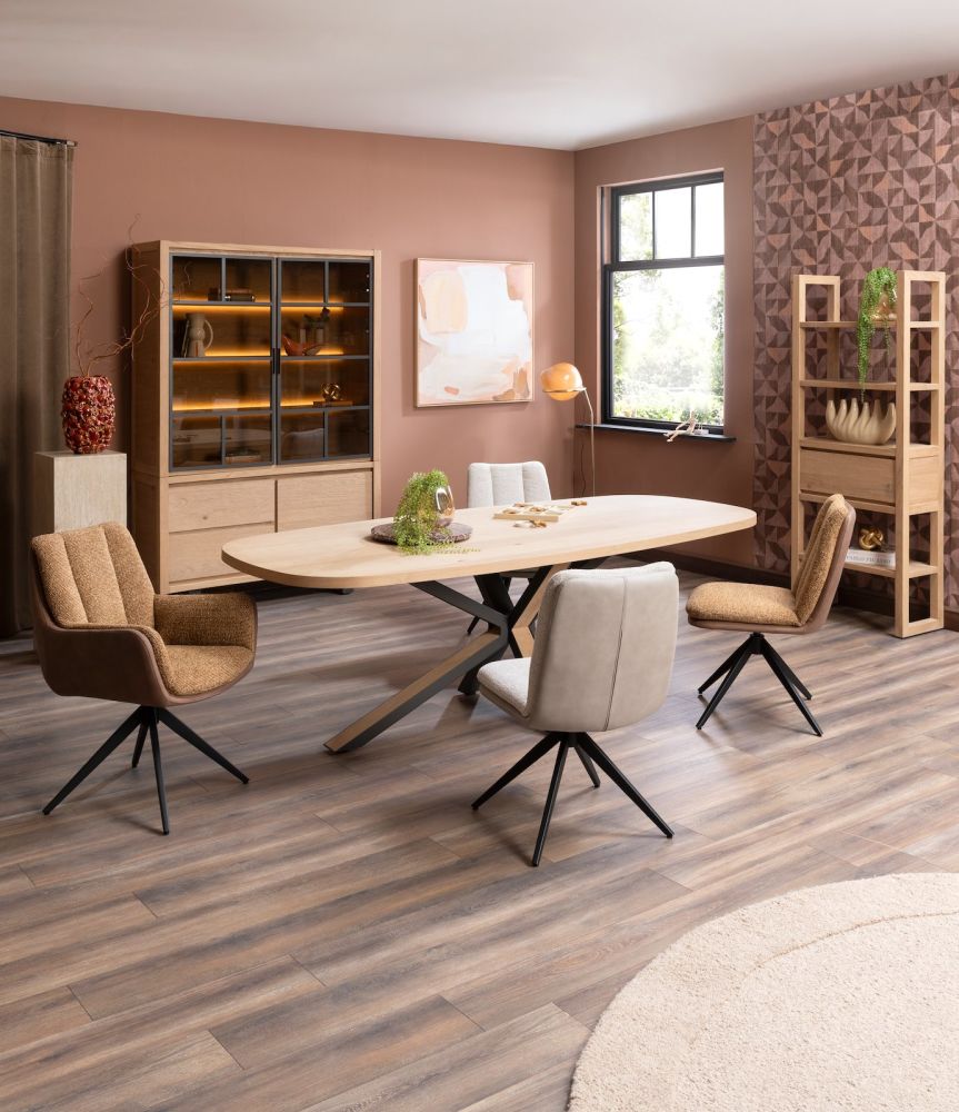 Bonaire, eetkamertafel ovaal 240 x 110 cm - Afbeelding 5