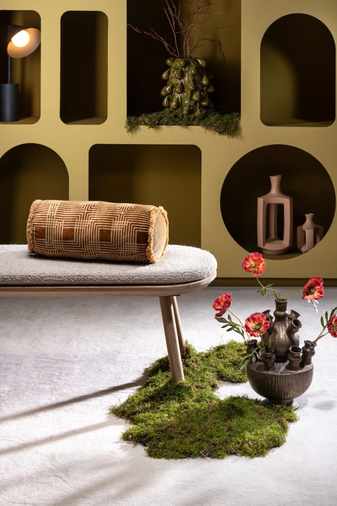 Robbie bolster kussen 45x18cm - Bruin - Afbeelding 4
