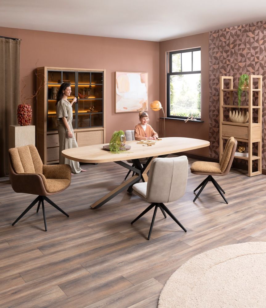 Bonaire, eetkamertafel ovaal 240 x 110 cm - Afbeelding 6