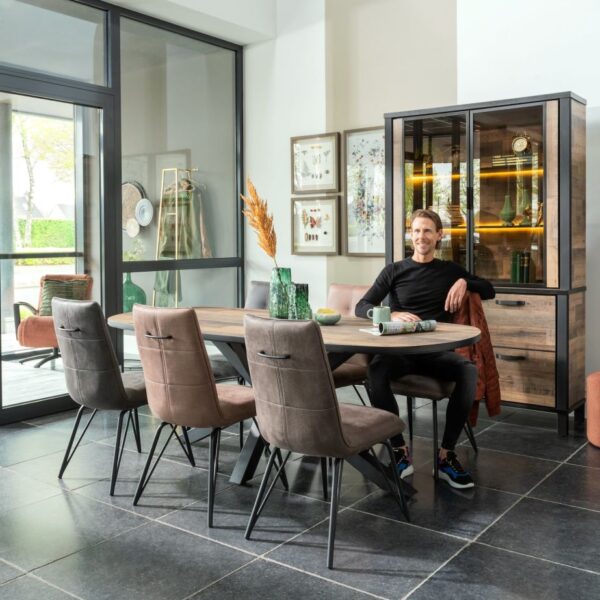 ambiance Bella, eetkamerstoel - Rocky + greep rond frame