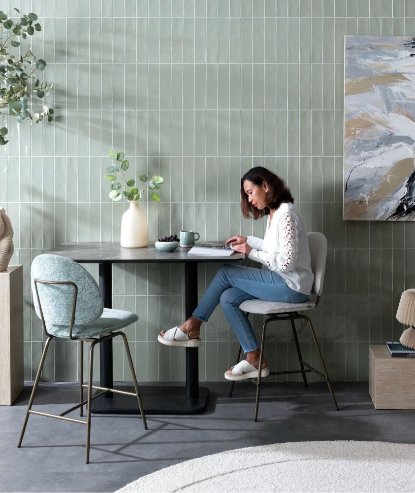 Brest bistrotafel marble light grey 120x75cm - Afbeelding 2
