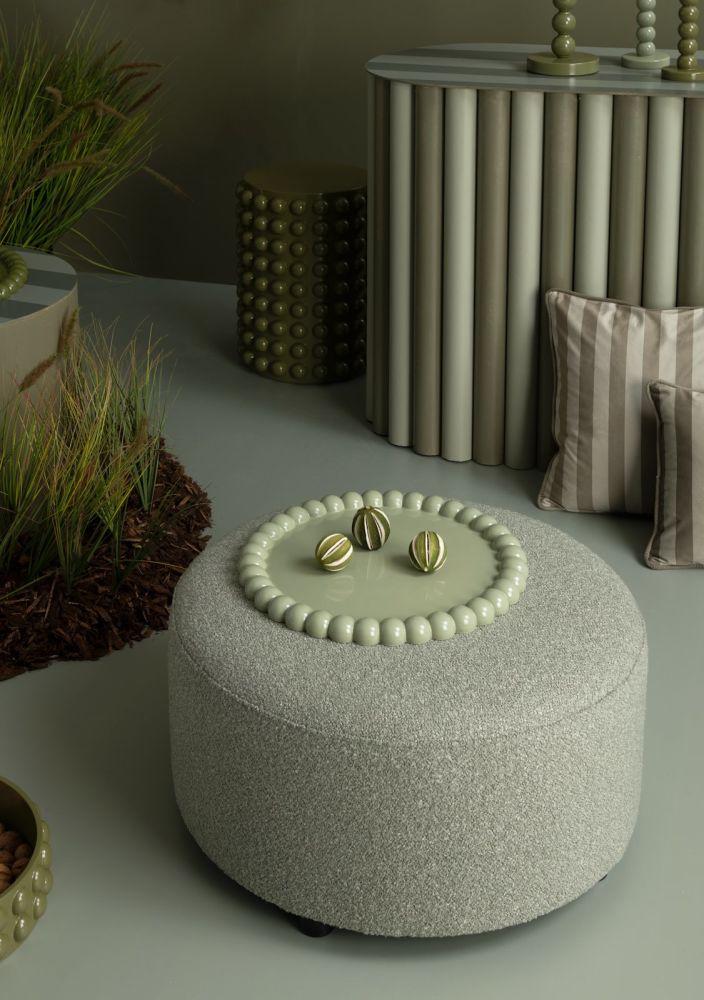 BeautiQ - Vero poef - rond 34cm - Afbeelding 2