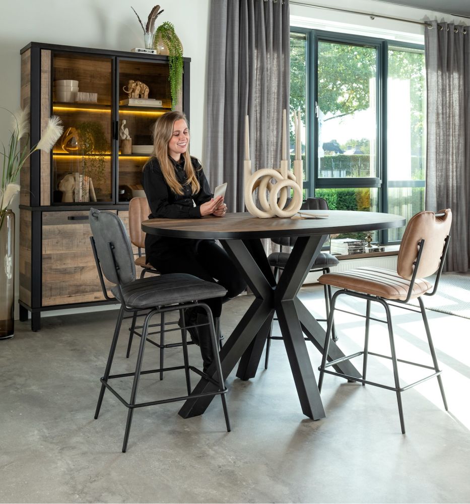 Sardinie, bartafel ovaal 140 x 98 cm (hoogte: 92 cm) - Afbeelding 2