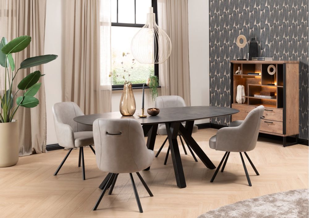 Perth, uitschuiftafel 170 (+ 60 cm.) x 100 cm - uitschuif uiteinde - Afbeelding 13