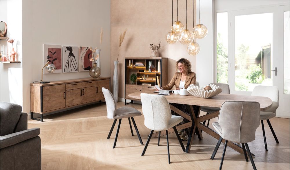 Pantin, roomdivider 8-niches + 6-wijnrekken - Afbeelding 3