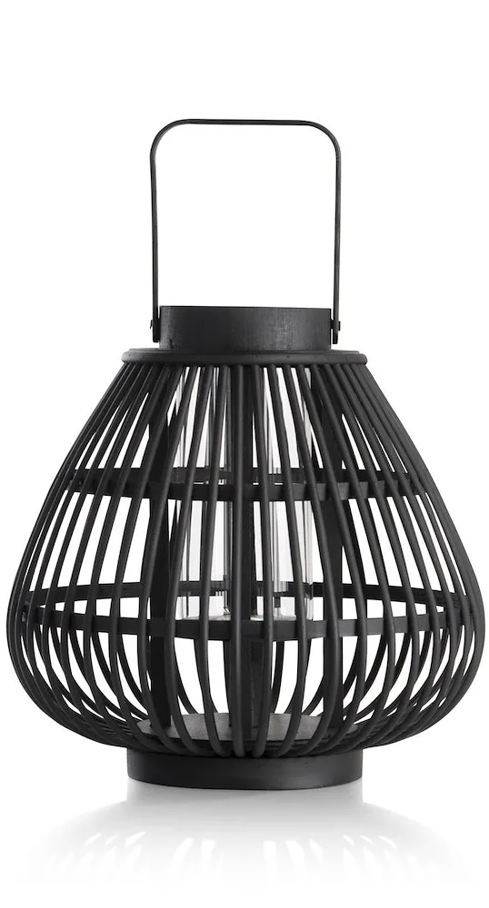 Philou windlicht H26,5cm - Zwart - Afbeelding 9