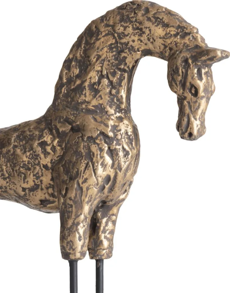 Stallion beeld H35cm - Goud - Afbeelding 2