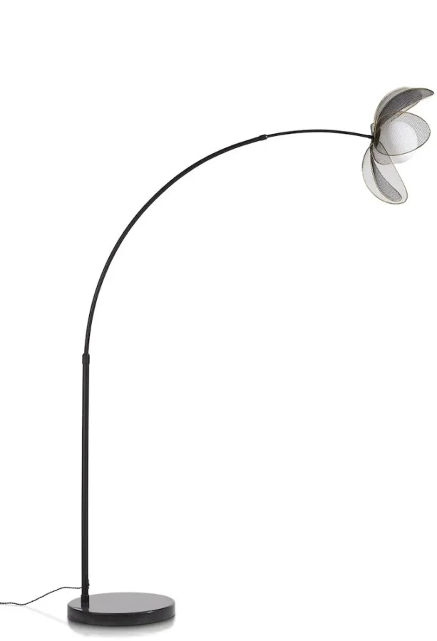 Magnolia vloerlamp H185cm 1*E14 - Zwart - Afbeelding 3