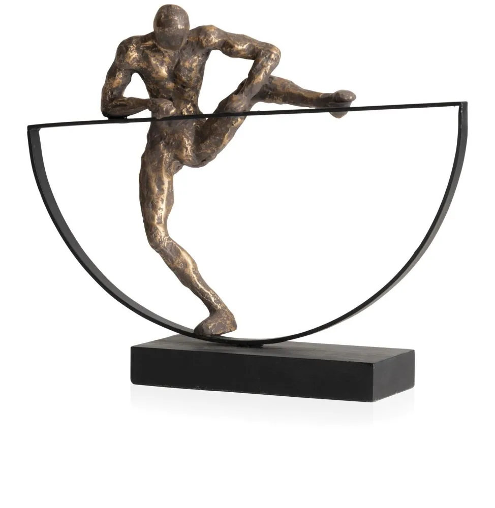 Climbing beeld H33cm - Goud