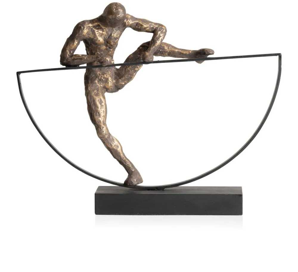 Climbing beeld H33cm - Goud - Afbeelding 4