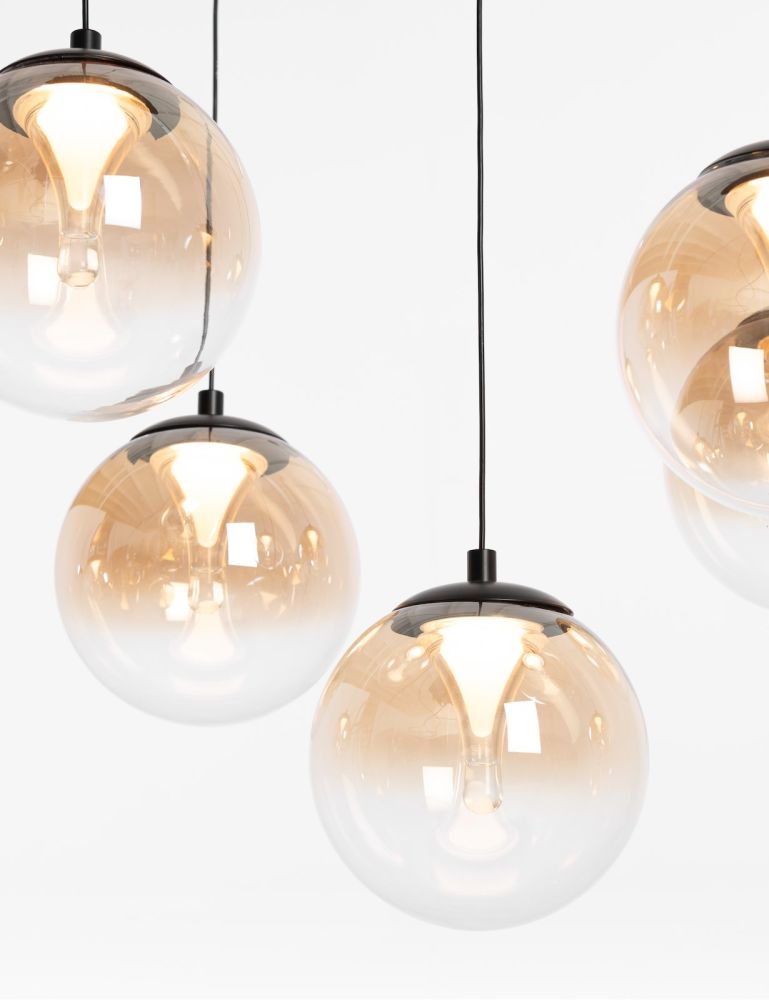 Lexi hanglamp 7*LED - Amber - Afbeelding 2