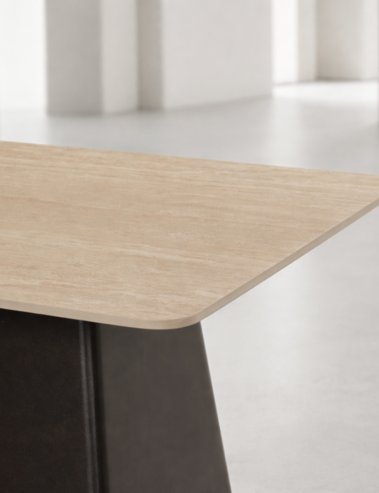 Milly salontafel h35cm - Cremekleurig