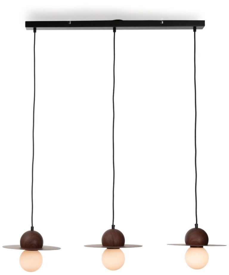 image-1335 Ufo hanglamp 3*G9 - Bruin