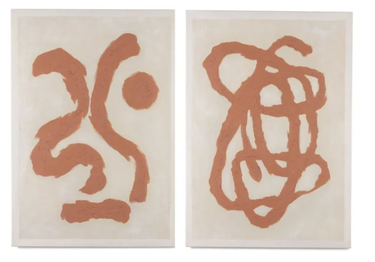image-1688-jpg Organic Abstract set van 2 schilderijen 70x100cm - Oranje