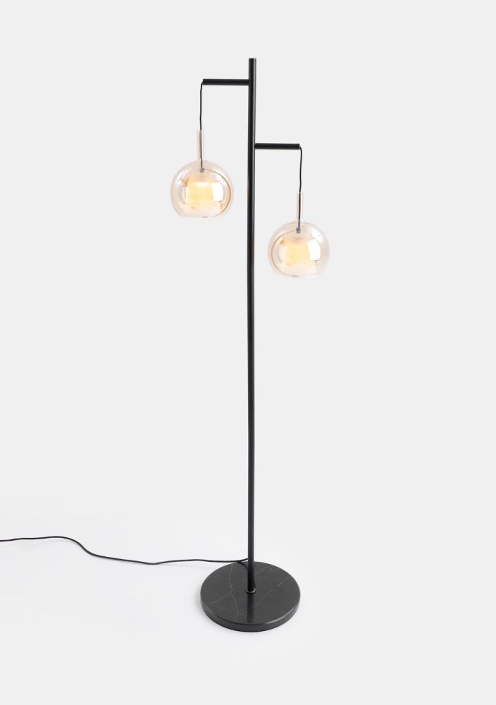 Rae vloerlamp 2*led - Amber