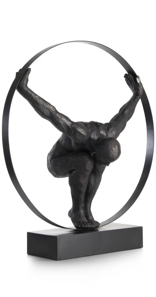 Circle Man beeld H58cm - Zwart - Afbeelding 2