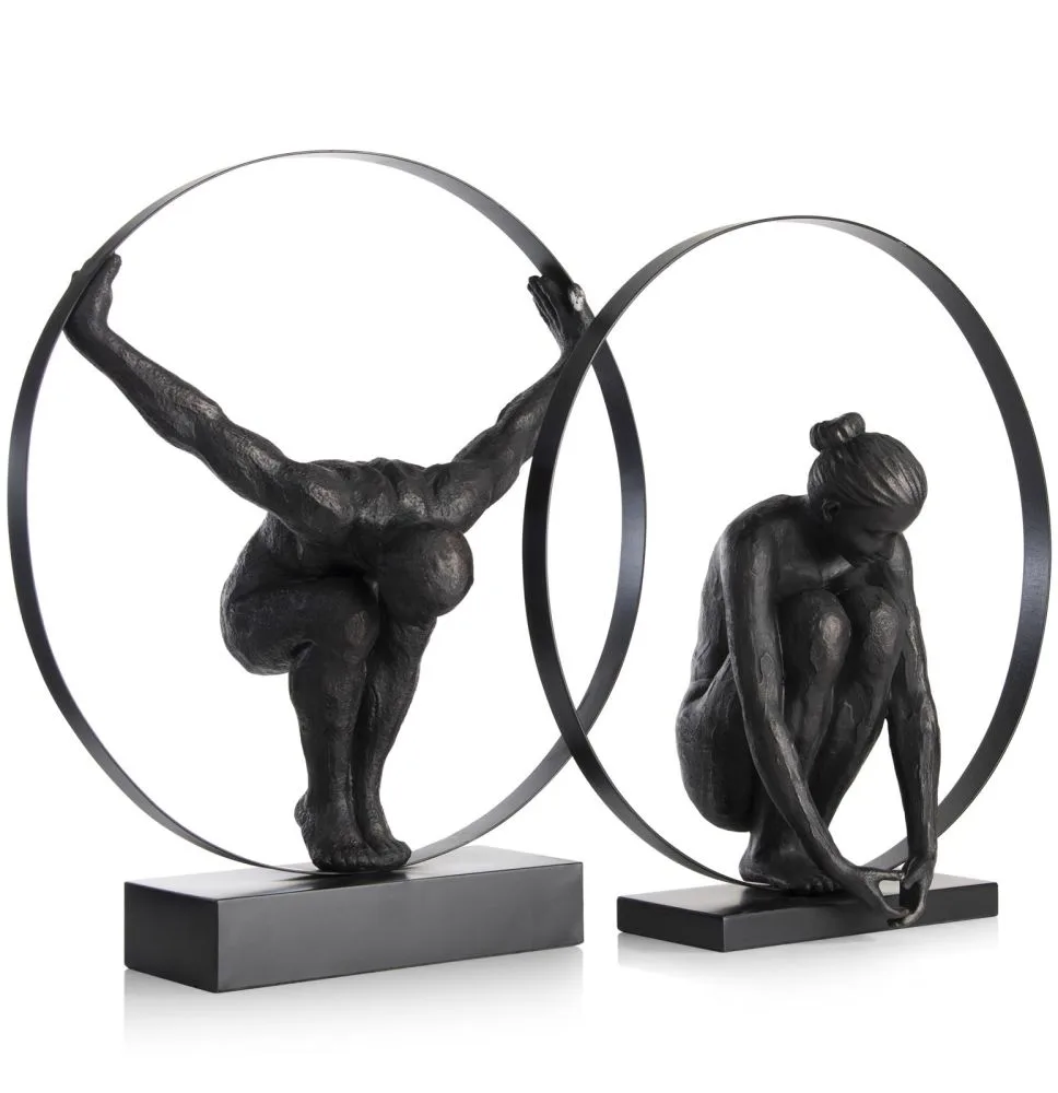 Circle Lady beeld H54cm - Zwart - Afbeelding 12