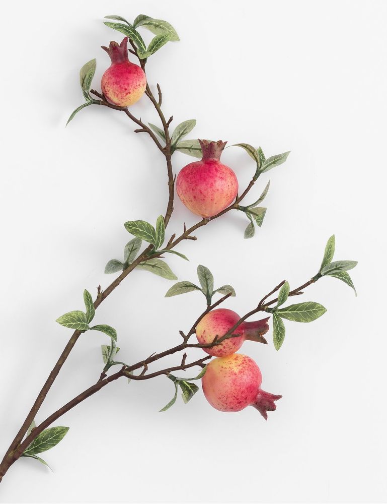 Pomegranate kunstbloem H82cm - Rood - Afbeelding 2