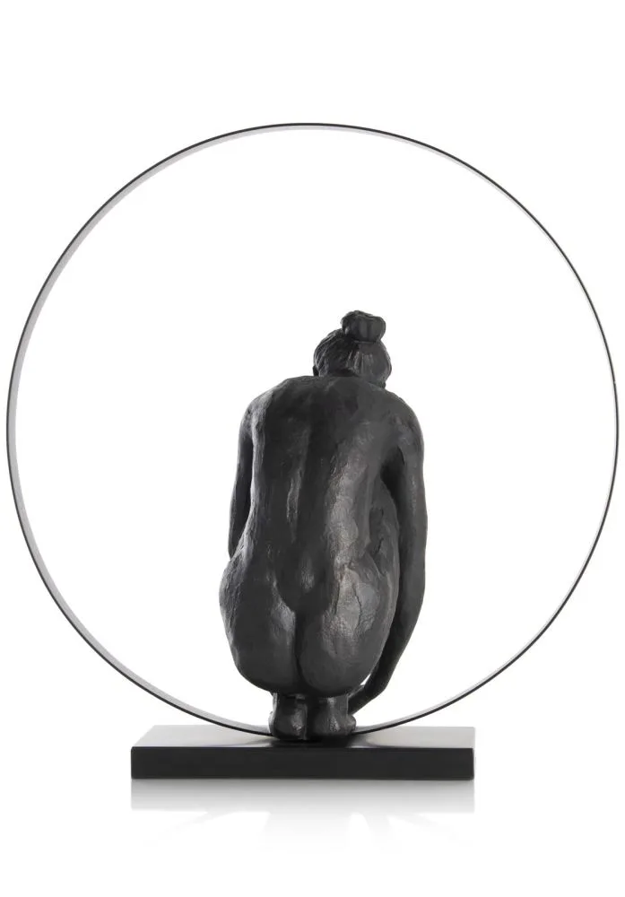 Circle Lady beeld H54cm - Zwart - Afbeelding 5