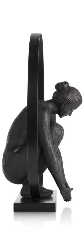 Circle Lady beeld H54cm - Zwart - Afbeelding 6