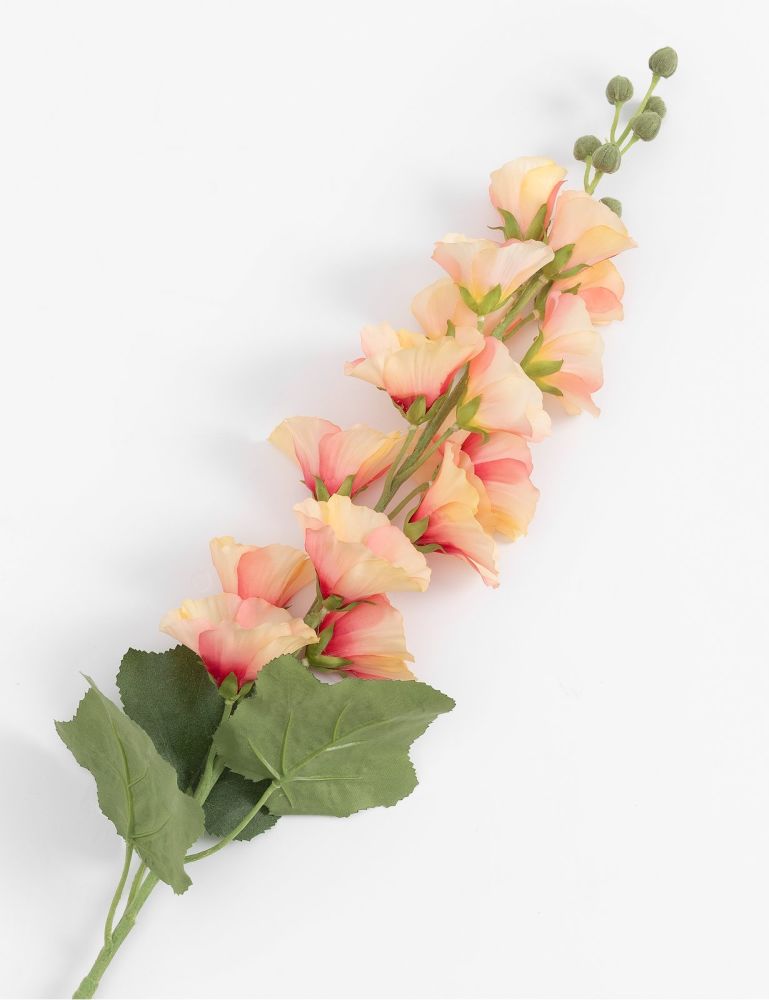 Alcea spray kunstbloem H105cm - Roze - Afbeelding 3