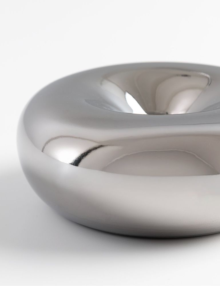 Donut kandelaar D12cm - Zilver - Afbeelding 2
