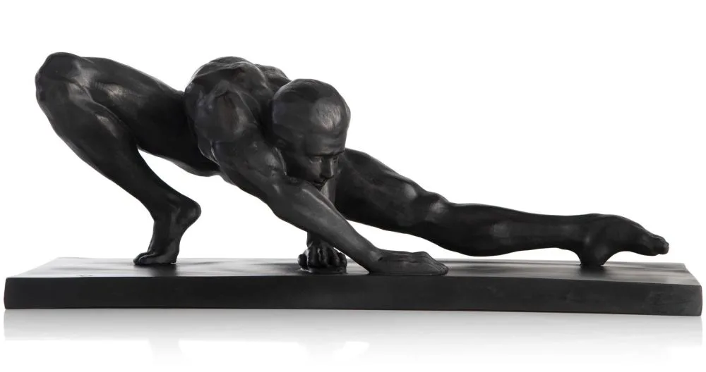 Stretching beeld H19cm - Zwart