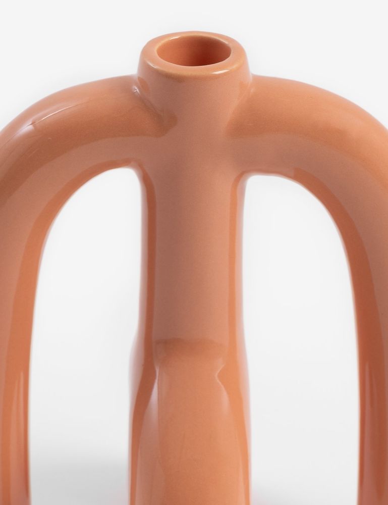 Adele kandelaar H20cm - Oranje - Afbeelding 3