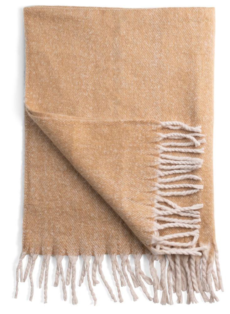 Camel plaid 127x152cm - Oker