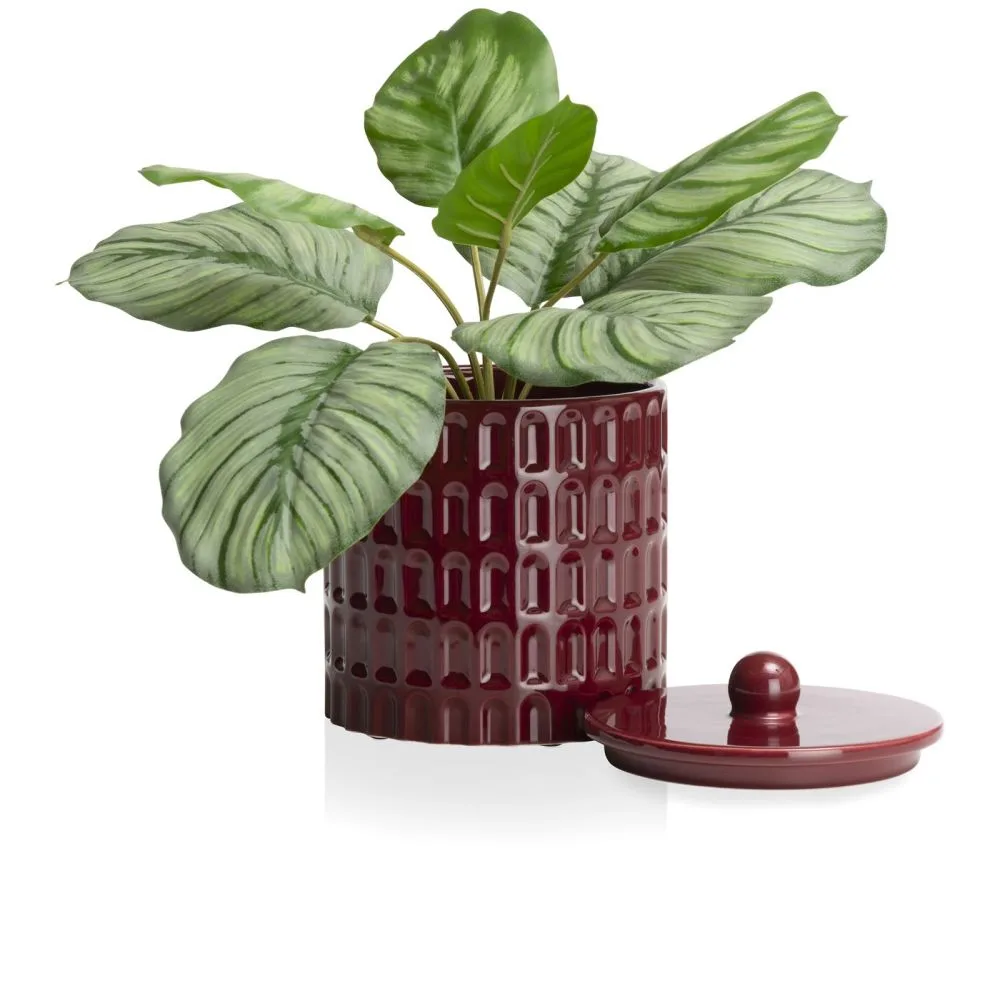Bisko pot H16.5cm - Bordeaux - Afbeelding 2