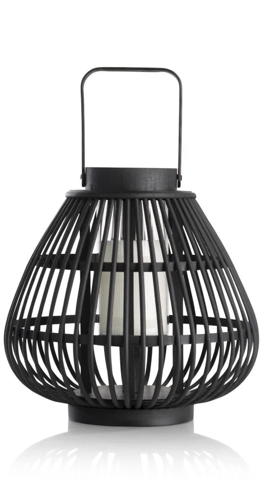 Philou windlicht H26,5cm - Zwart - Afbeelding 11
