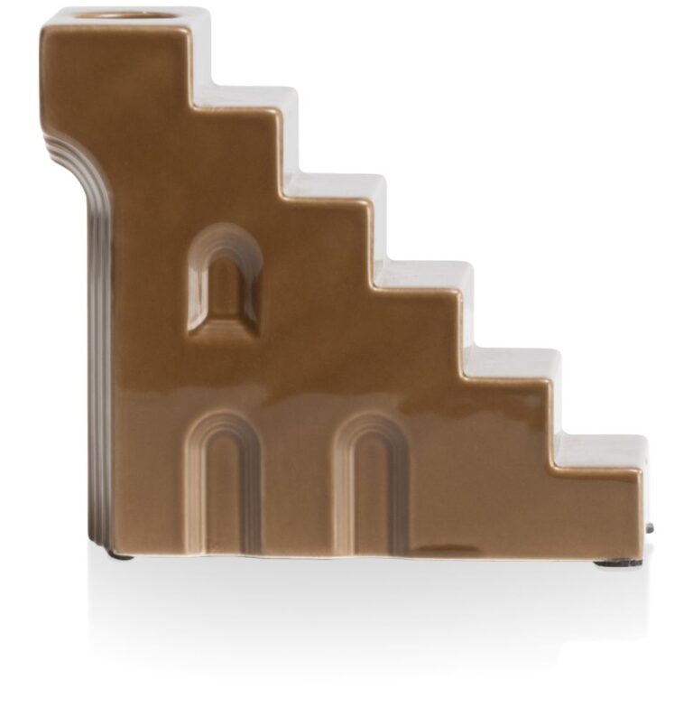 Skira kandelaar H11.8cm - Bruin