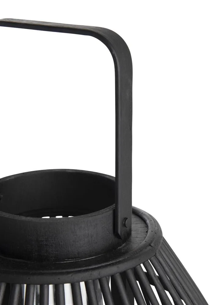 Philou windlicht H26,5cm - Zwart - Afbeelding 3