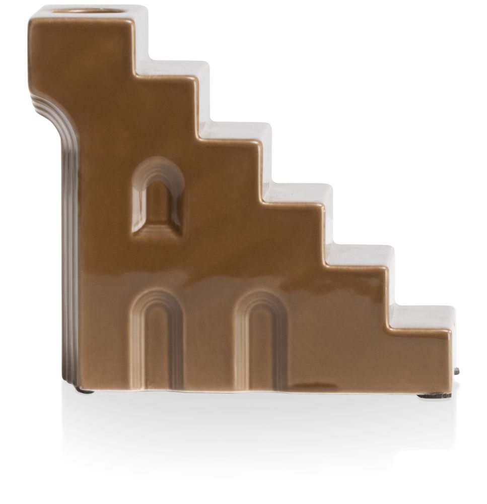 Skira kandelaar H11.8cm - Bruin